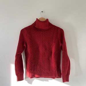Banana Republic Red Turtleneck Sweater